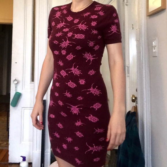 alexander mcqueen bodycon dress